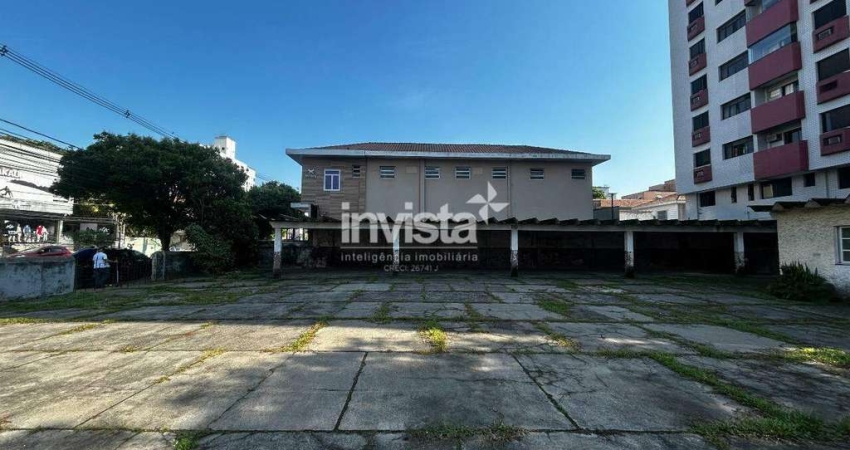 Terreno comercial para alugar no Embaré, Santos 