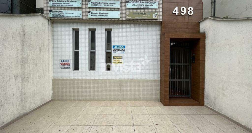Sala comercial para alugar no Boqueirão, Santos 