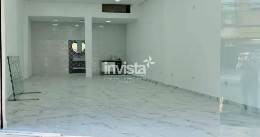 Ponto comercial para alugar no Embaré, Santos