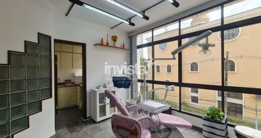 Sala comercial à venda no Gonzaga, Santos 