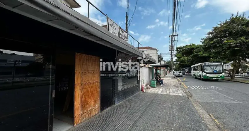 Ponto comercial para alugar na Aparecida, Santos 