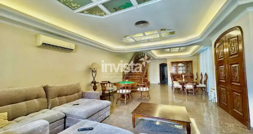 Casa com 4 quartos à venda no Ponta da Praia, Santos 