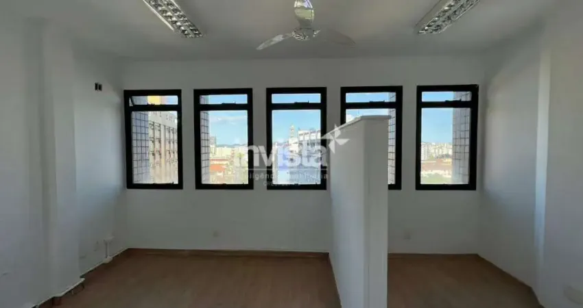 Sala comercial para alugar na Vila Mathias, Santos 