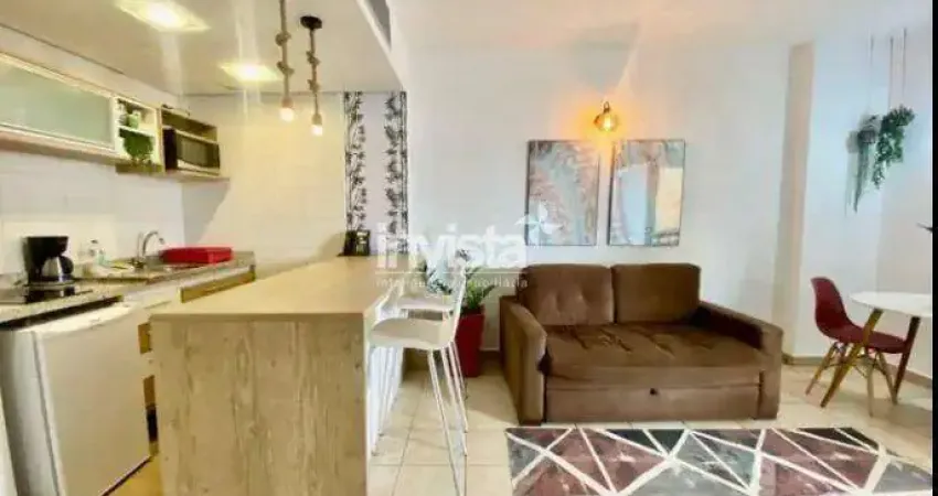 Flat com 1 quarto para alugar no Boqueirão, Santos 