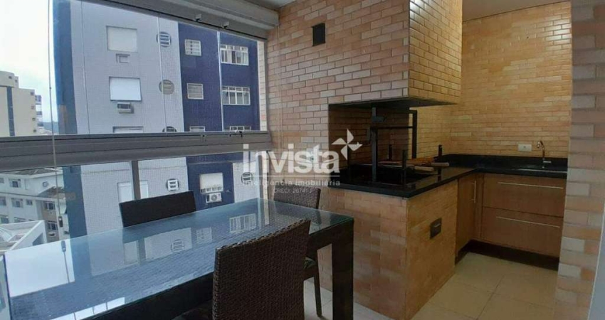 Apartamento com 3 quartos para alugar no Gonzaga, Santos 