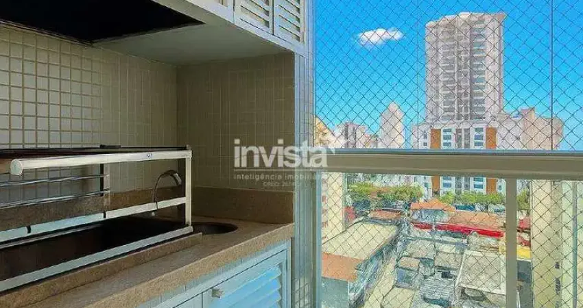 Apartamento com 3 quartos para alugar no Boqueirão, Santos