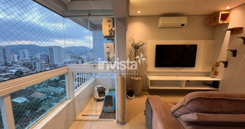 Apartamento com 1 quarto à venda no Encruzilhada, Santos 
