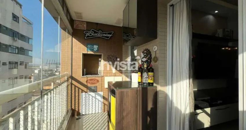Apartamento com 2 quartos à venda no Macuco, Santos 
