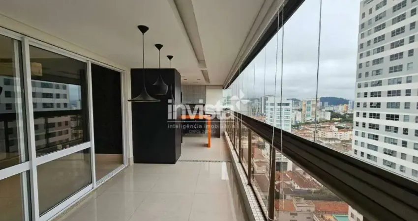 Apartamento com 3 quartos à venda no Embaré, Santos 