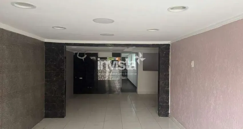 Ponto comercial para alugar no Embaré, Santos