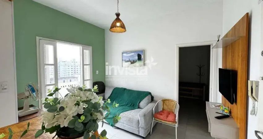 Apartamento com 1 quarto à venda no Embaré, Santos 