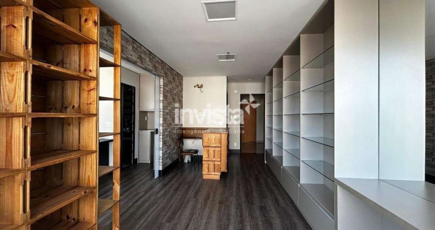 Sala Comercial semi mobiliada para locação - Santos/SP