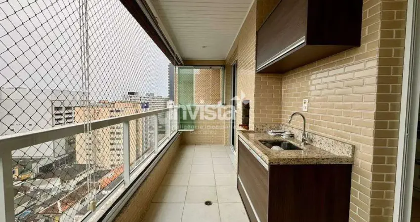 Apartamento com 2 quartos à venda no Gonzaga, Santos
