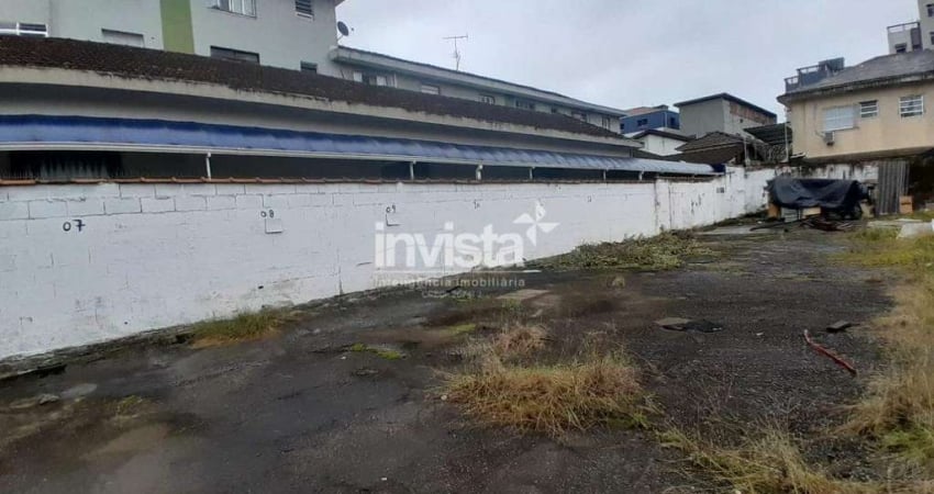 Terreno comercial para alugar no Campo Grande, Santos 
