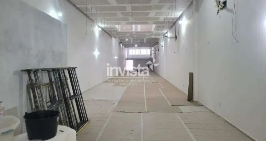 Ponto comercial para alugar no Gonzaga, Santos 
