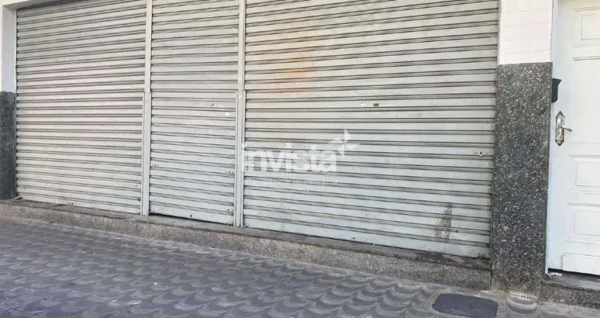 Ponto comercial para alugar na Vila Mathias, Santos 
