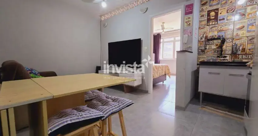 Apartamento com 1 quarto à venda no Embaré, Santos 
