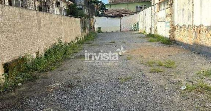 Terreno comercial para alugar no Macuco, Santos 
