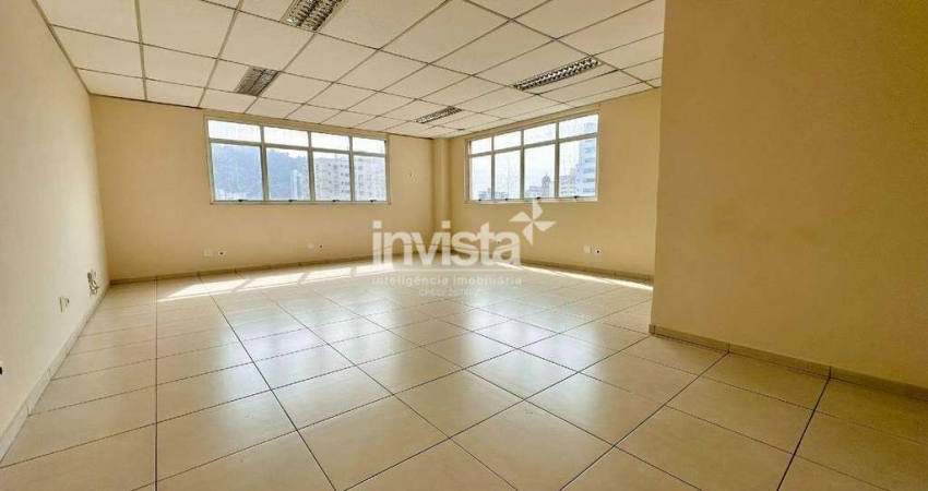 Sala comercial para alugar na Vila Mathias, Santos 