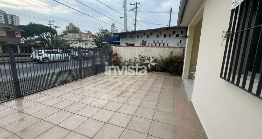 Casa com 2 quartos para alugar no Ponta da Praia, Santos 