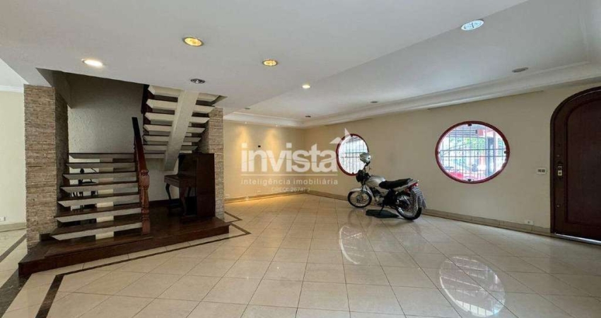 Casa com 4 quartos à venda no Ponta da Praia, Santos 