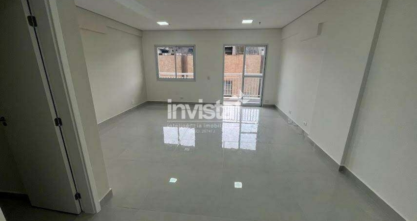 Sala comercial para alugar na Vila Mathias, Santos 