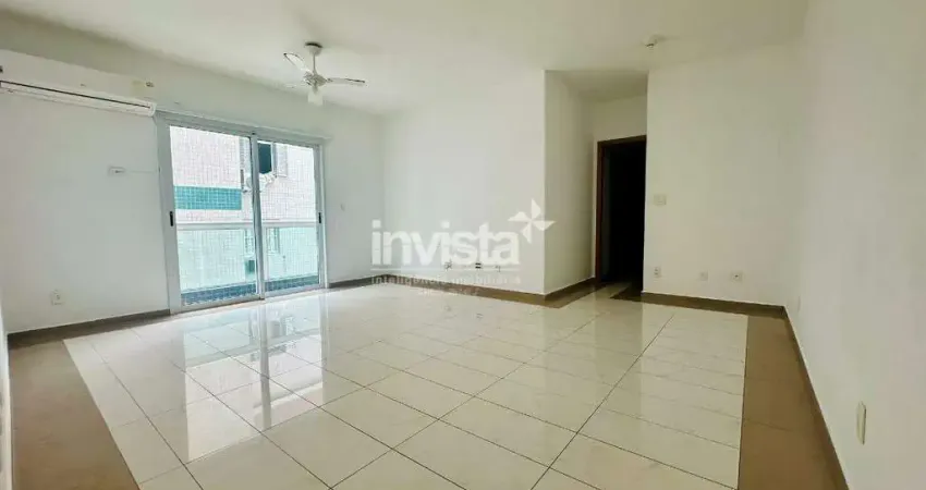 Apartamento com 3 quartos para alugar no Embaré, Santos 