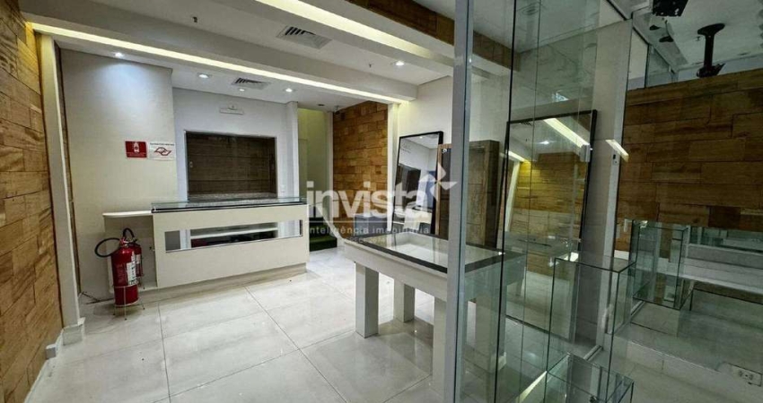 Ponto comercial para alugar no Gonzaga, Santos 