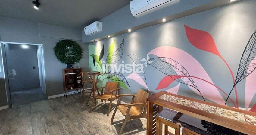 Sala comercial para alugar no Estuário, Santos 