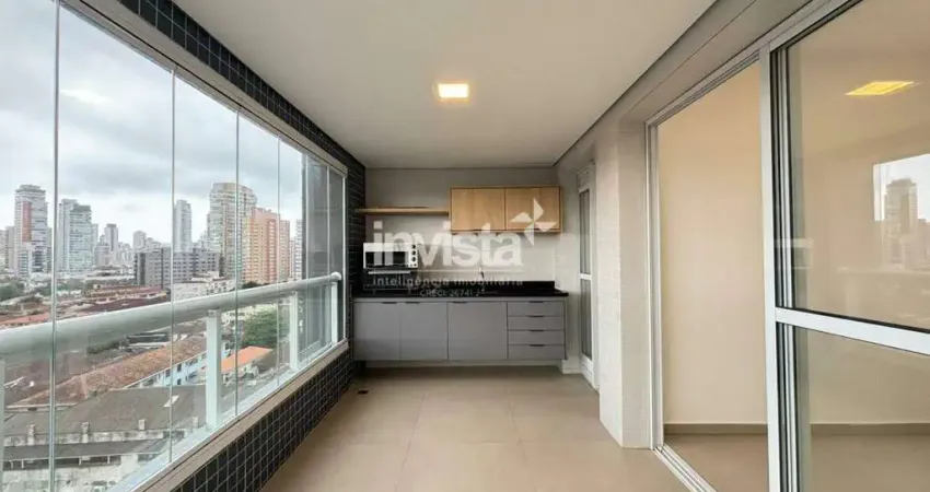 Apartamento com 1 quarto para alugar no Boqueirão, Santos 