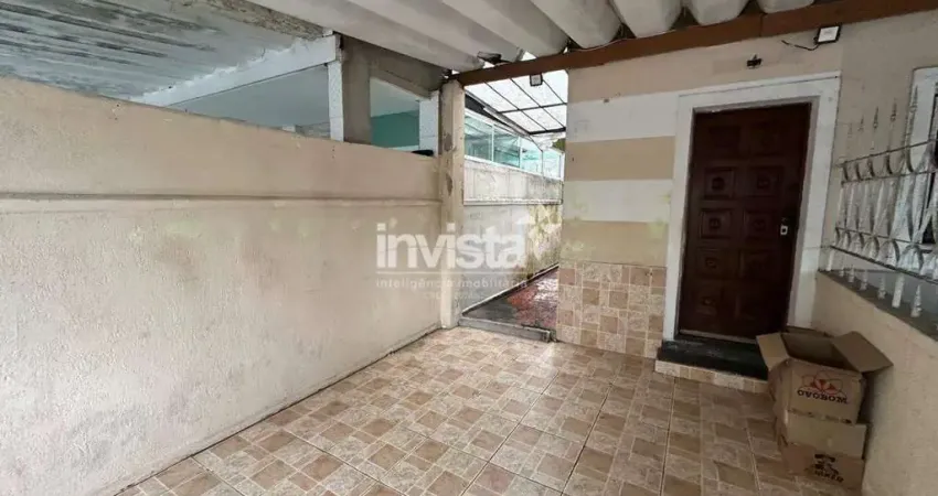Casa com 2 quartos à venda na Vila Mathias, Santos 