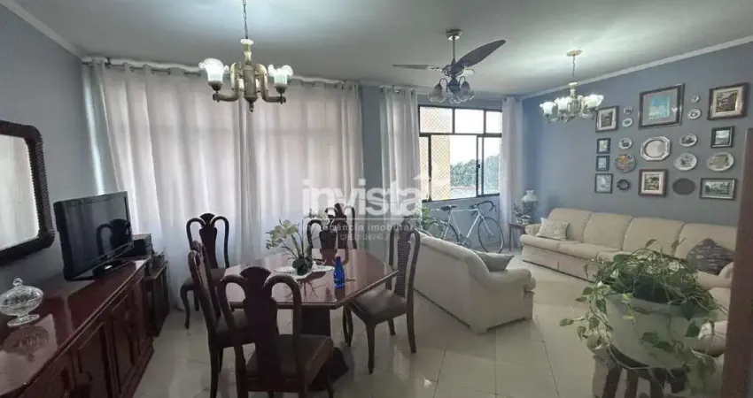 Apartamento com 3 quartos para alugar no José Menino, Santos
