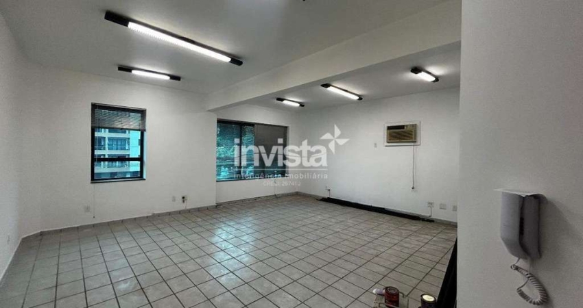 Sala Comercial para aluguel no bairro Macuco em Santos