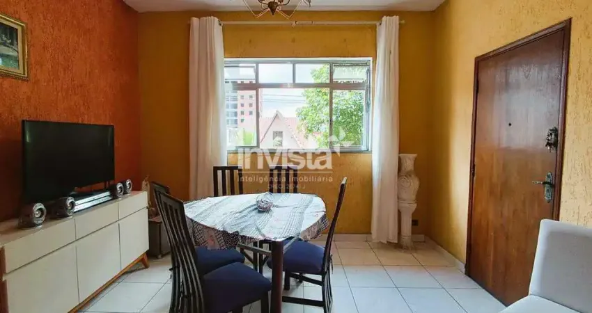 Apartamento com 2 quartos à venda no Embaré, Santos