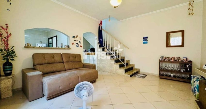 Casa com 3 quartos à venda no Embaré, Santos 