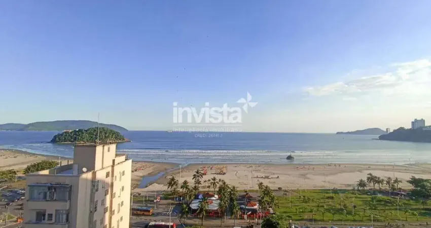 Apartamento Studio MOBILIADO com Vista Mar para Alugar no Itararé em São Vicente