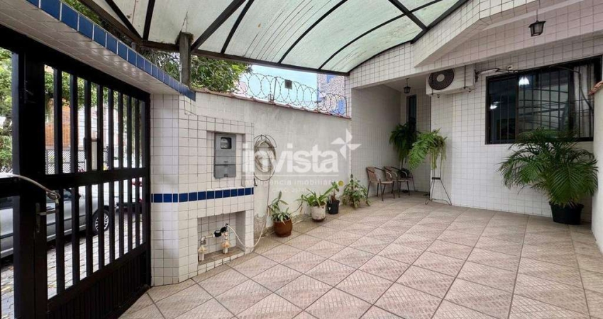 Casa com 3 quartos à venda no Embaré, Santos 