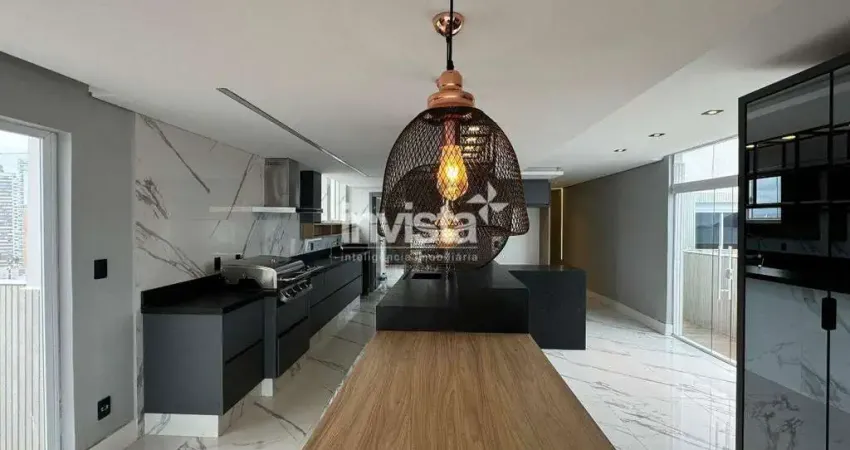 Apartamento com 3 quartos para alugar no Boqueirão, Santos 