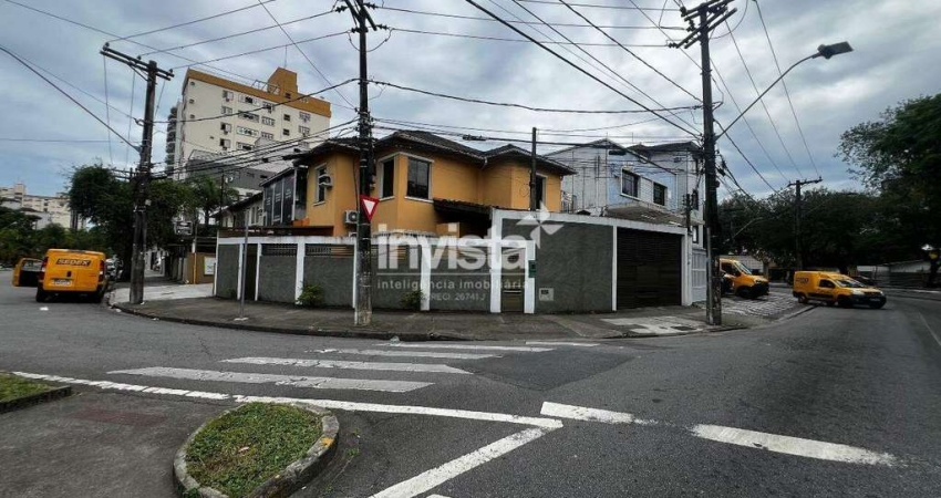 Casa com 3 quartos para alugar no Embaré, Santos 