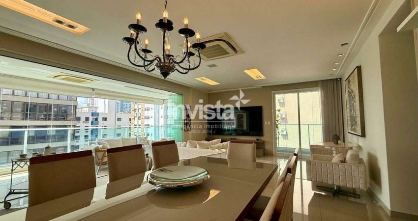 Apartamento com 4 quartos para alugar no Embaré, Santos 