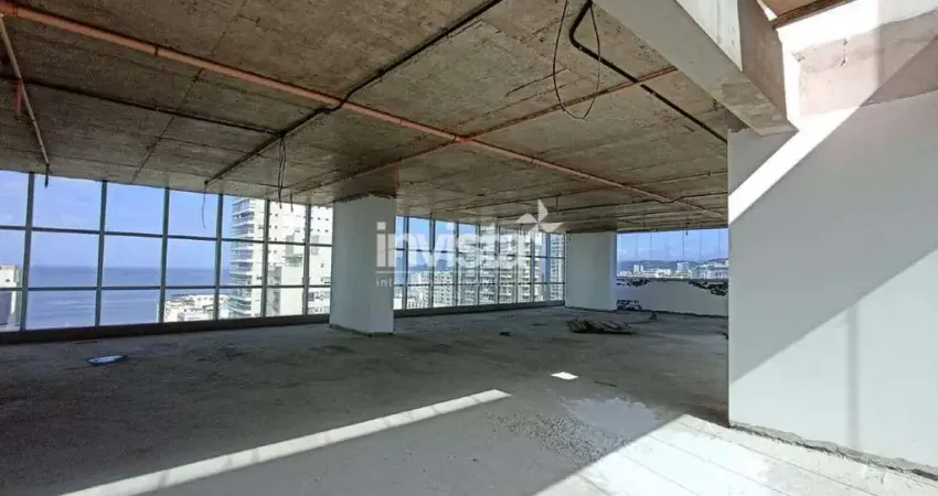 Sala Comercial / Andar e Laje Corporativa para alugar com 350m² no Embaré em Santos