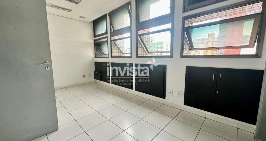 Sala comercial para alugar na Vila Mathias, Santos 