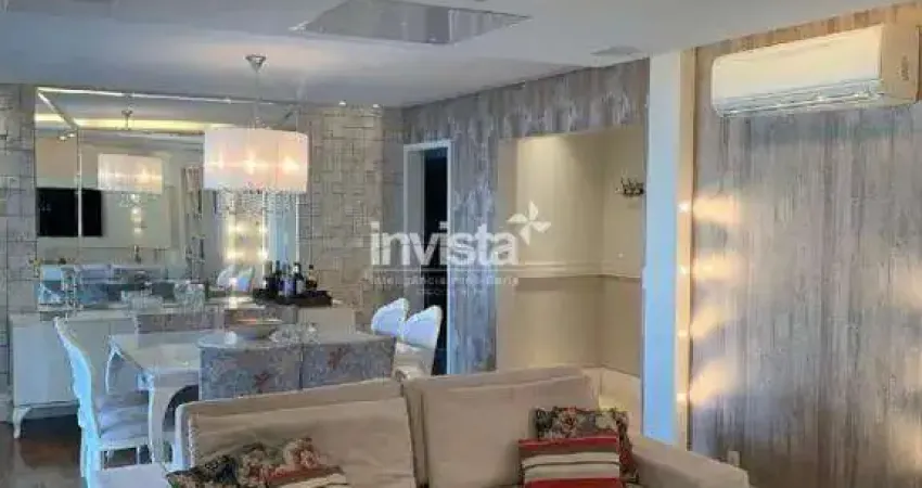 Apartamento com 3 quartos para alugar no Boqueirão, Santos 