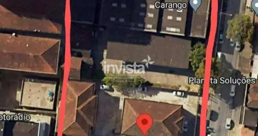 Terreno comercial para alugar na Vila Mathias, Santos 