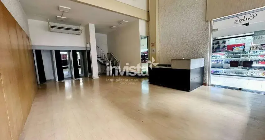 Ponto comercial para alugar no Gonzaga, Santos 