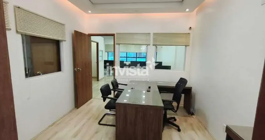 Sala comercial para alugar no Centro, Santos