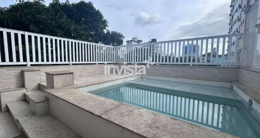 Excelente casa sobreposta alta duplex para alugar no bairro da aparecida em santos