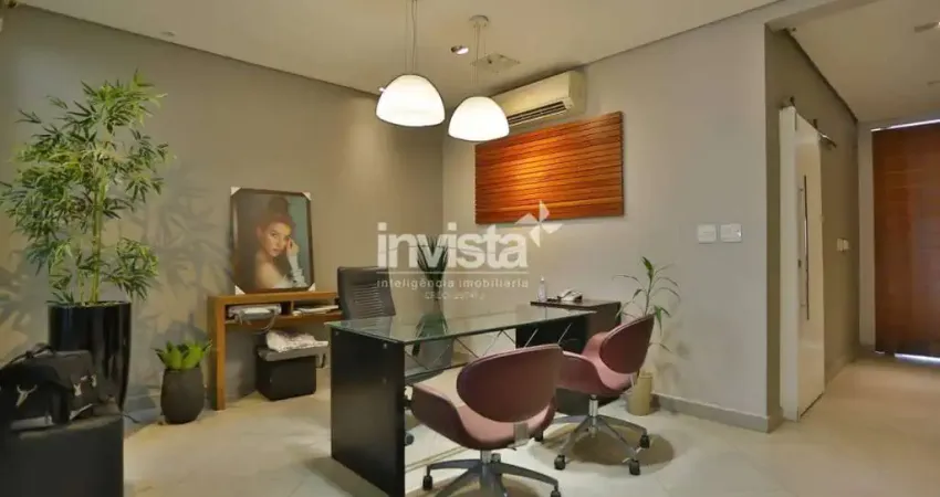 Sobrado para Alugar Residencial ou Comercial ou ambas com divisão e 275m² no bairro do Embaré em Santos