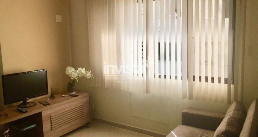 Apartamento para locação de 1 dormitório mobiliado perto da Praia do Embaré.