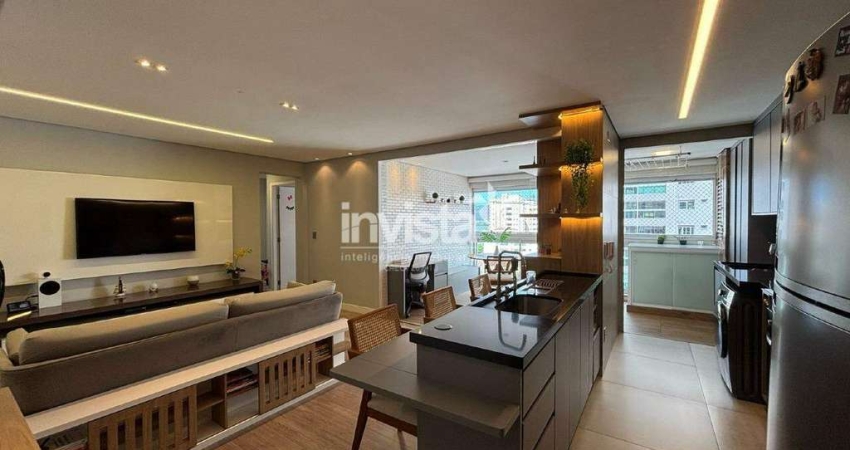 Apartamento com 2 quartos à venda no Ponta da Praia, Santos 